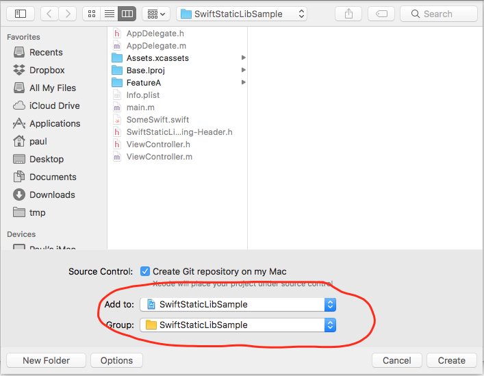 Configuring the save file dialog